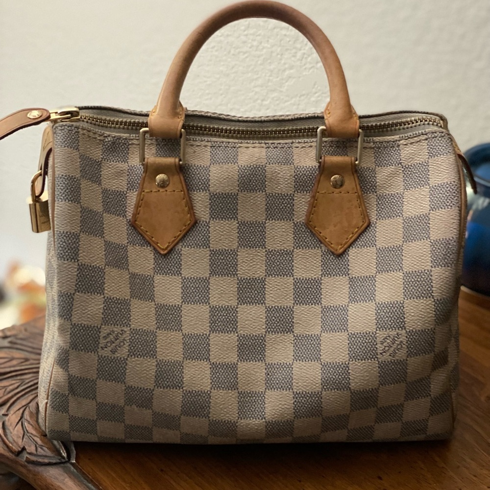 Louis Vuitton Small White Speedy Bag
